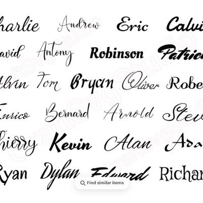 25 Cursive Fonts SVG Bundle, Handwritten Fonts SVG, Font Bundle SVG ...