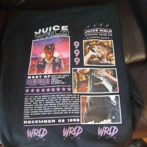 Juice WRLD Hoodie, Juice WRLD Shirt, Legends Never Die, Gift for