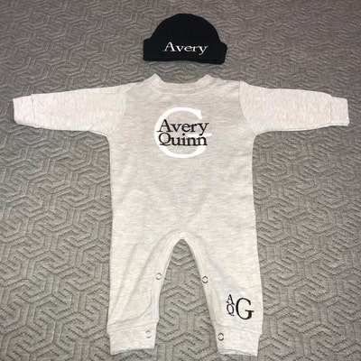 Baby Boy Coming Home Outfit Newborn Personalized Romper - Etsy
