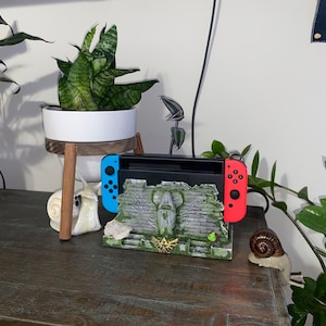 Zelda Inspired Switch Dock Cover. Handpinted Fits ORIGINAL or OLED Dock ...