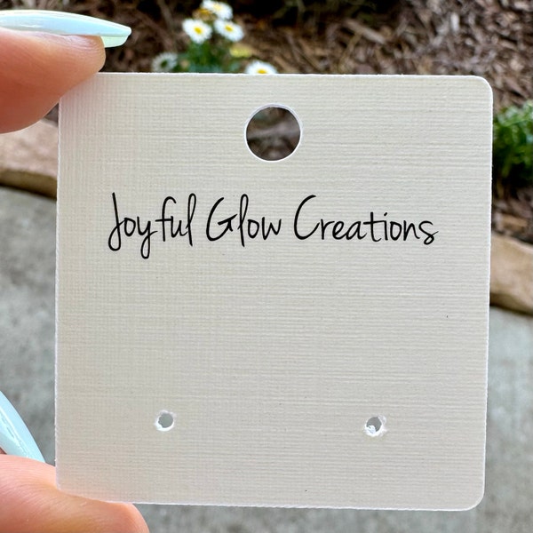 Custom Earring Cards | 20+ SIZES | With Your Logo | Packaging Jewelry ...