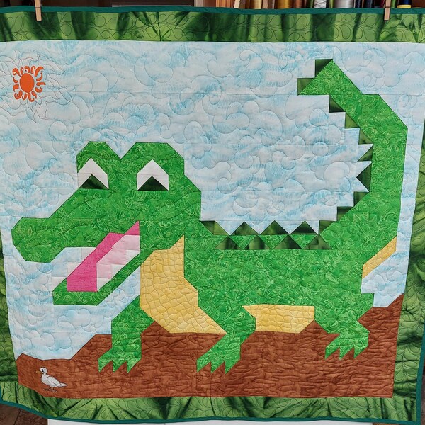 Video Game Themed Quilt Pattern, 3 Sizes: 56x56, 42x42, and 28x28 ...