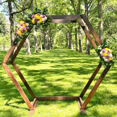 Portable Hexagon Wedding Arbor DIY Plans PDF Collapsible - Etsy