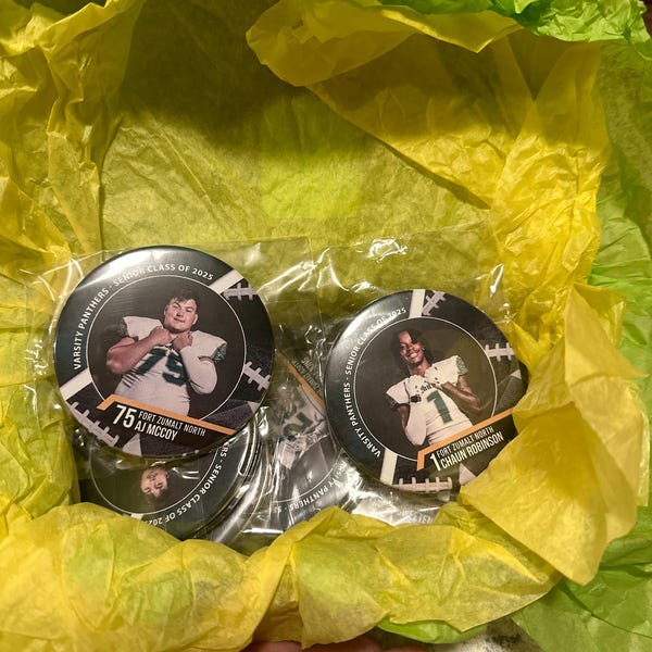 Football Team Custom Photo Pins - Etsy
