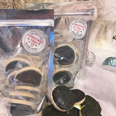 Printable Christmas Cookie Tag Merry Christmas Coal Company Coal ...