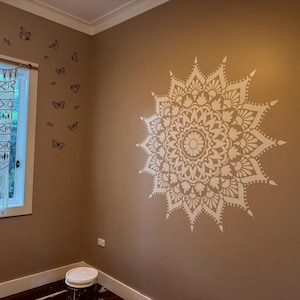 Zayookey 16 Stencil Mandala Grandi Riutilizzabili Per Pittura Murale, Scrapbooking E Decorazioni Fai Da Te – 15x15 Cm