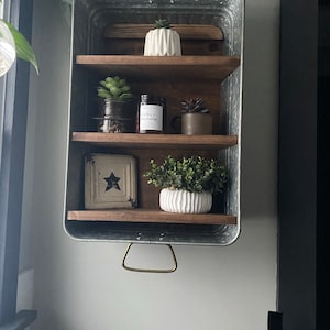 Galvanized Tub Shelves photo