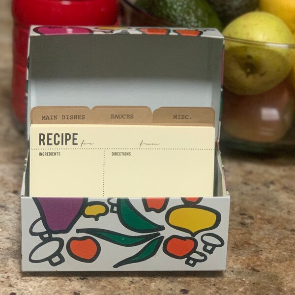 Personalized 3x5 Tabby Recipe Divider Cards: Kitchen Organization ...
