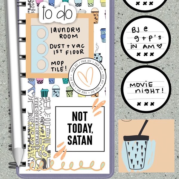 Digital Stickers Wine Not Stickers for Digital Planners - Etsy