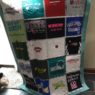 T-shirt Quilt Custom T-shirt Blanket Custom Free Shipping - Etsy