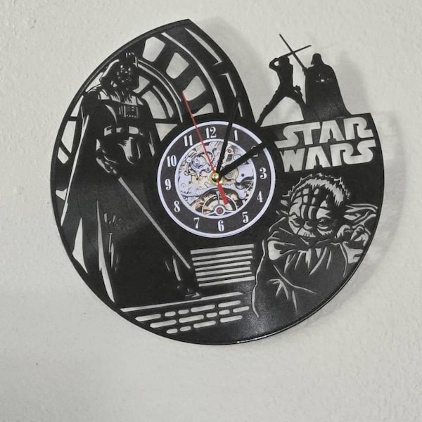 Vinyl Clock Featuring Cora.line Jones, Spooky Decor Halloween, Handmade ...