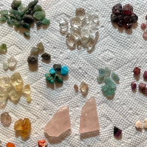 Customer photo from Luna, Raw Crystal Mystery Box, Rough Gemstone Chakra Starter Set