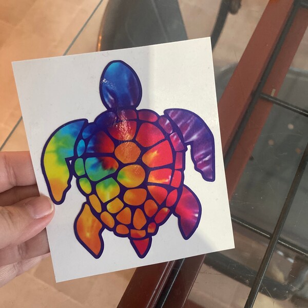 Sea Turtle Lilly Inspired Patterns Sticker for Yeti Car Truck or Laptop ...
