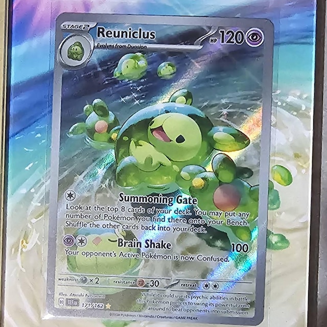 pokemon reuniclus card Card Sleeves Premium Mat Solosis, Duosion, Reuniclus PSYCHO CYBER - Pokémon  Card Game | Authentic Japanese Pokémon TCG Sleeves main image 1