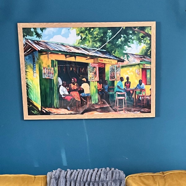 Jamaican Girls at Window Vertical Print Etsy Canada
