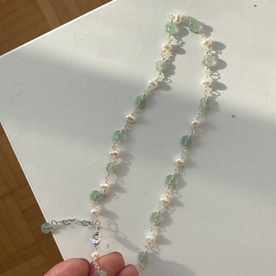 Minimalist Baroque Pearl Pendant Necklace Pearl Beaded - Etsy