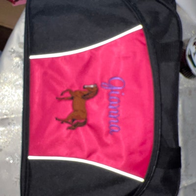 Sequin Gymnast Heart Duffel