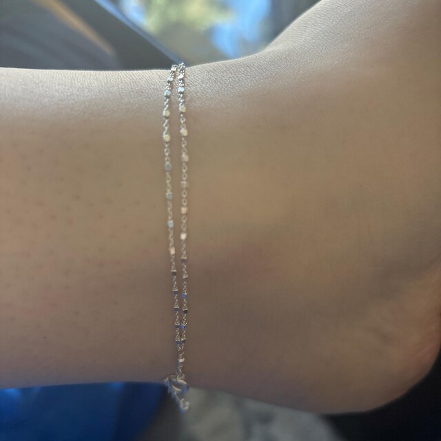 Silver Multistrand Anklet Silver Ball Chain Ankle Bracelet