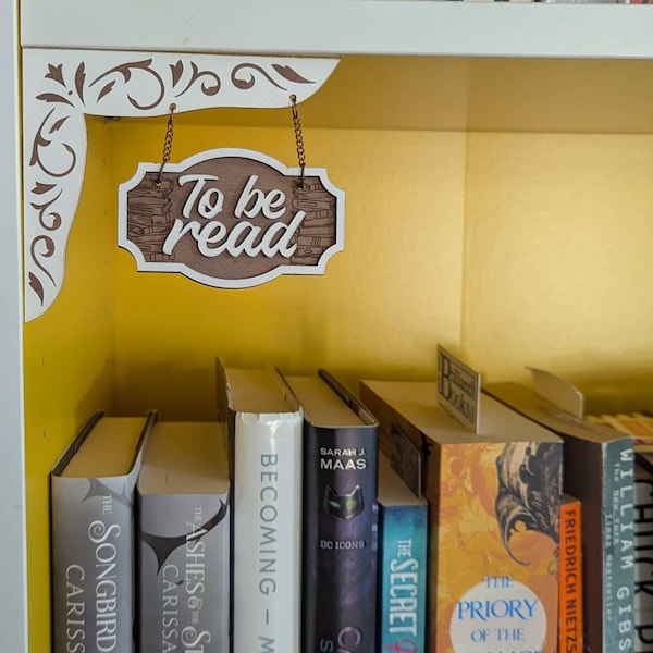 Tbr Sign Handmade Wooden TBR Bookshelf Sign, Tavern Style - Etsy