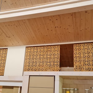 Suspended separating screen, Handing wall dividers, Room Divider Panels, Wooden Modular Wall, Hanging Room Partition, Modern Interior Panels