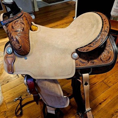 Étriers Western En Bois Verni, Style Ranch Roper, Profonde, Taille 3, Neufs
