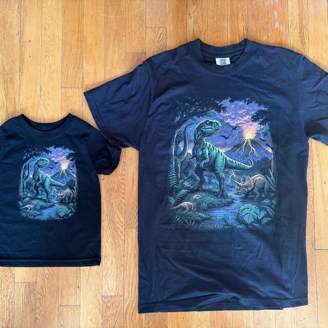 ヴィンテージ ジュラシック 恐竜 90年代 グラフィック Tシャツ、レトロ
