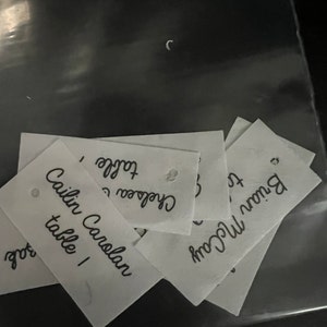Sew on Name Tags / Clothing Labels White Organic Cotton - Etsy