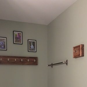 Herringbone Wall Hooks, Wood Hook Rack, Rustic Hook Rack, Farmhouse ...