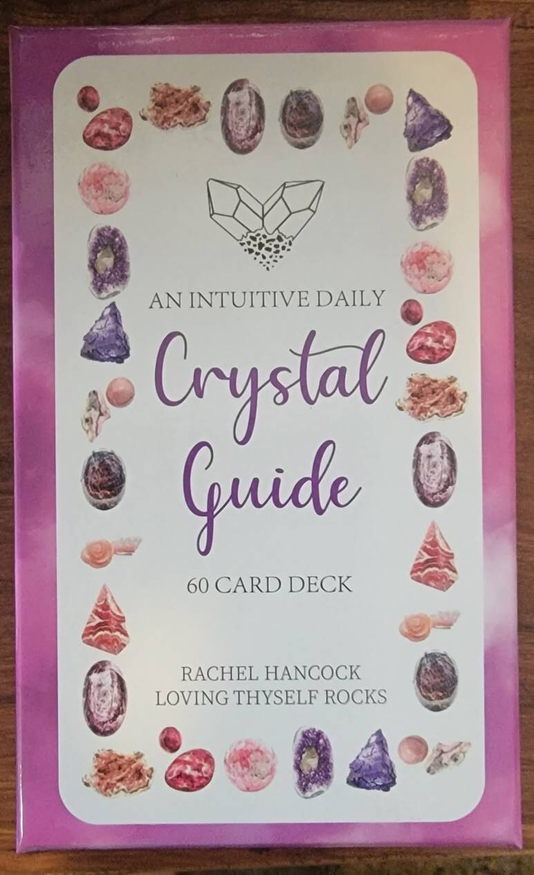 Intuitive 60 Card Crystal Deck - Made By Rachel - Healing Information Cards- Used like Tarot, Oracle or Angel Cards