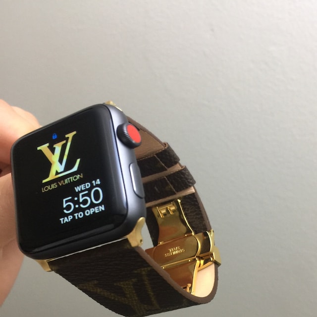 Handmade Louis Vuitton Apple Watch Band Series 1 2 3 146mm | Etsy