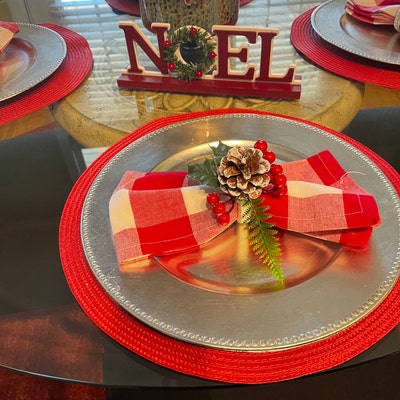 Christmas Napkin Ringswinter Trend Napkin Ringxmas Jute Rope Napkin ...