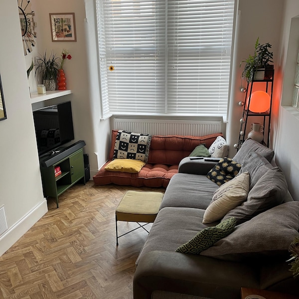 Serenity Light Gray Floor Cushion