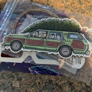 Griswold Family Vacation Car Christmas Ornament Hand-drawn Wood Ornament 