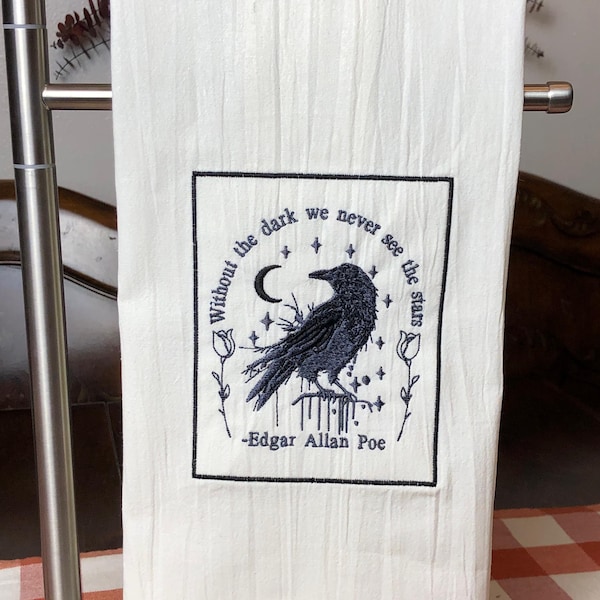 Without the Dark We Never See the Stars Embroidery Designs, Crow ...