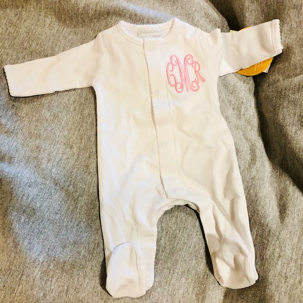 Mini Print Footie Set-Pale Blue main image 0