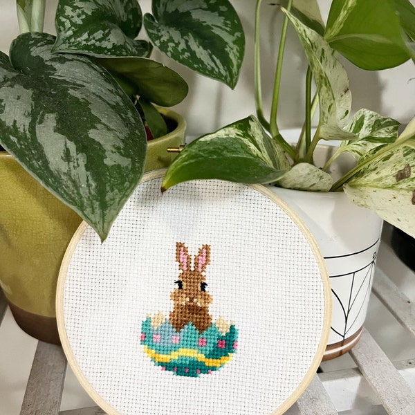 Easter Bunny Cross Stitch Pattern PDF - Easter Bunny Embroidery ...