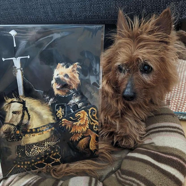 CUSTOM Royal Pet Portrait Painting/ Personalized Regal Style Family ...