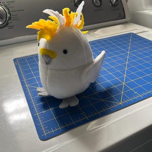 鳥のぬいぐるみ型紙：セキセイインコ、オウム、オカメインコの型紙