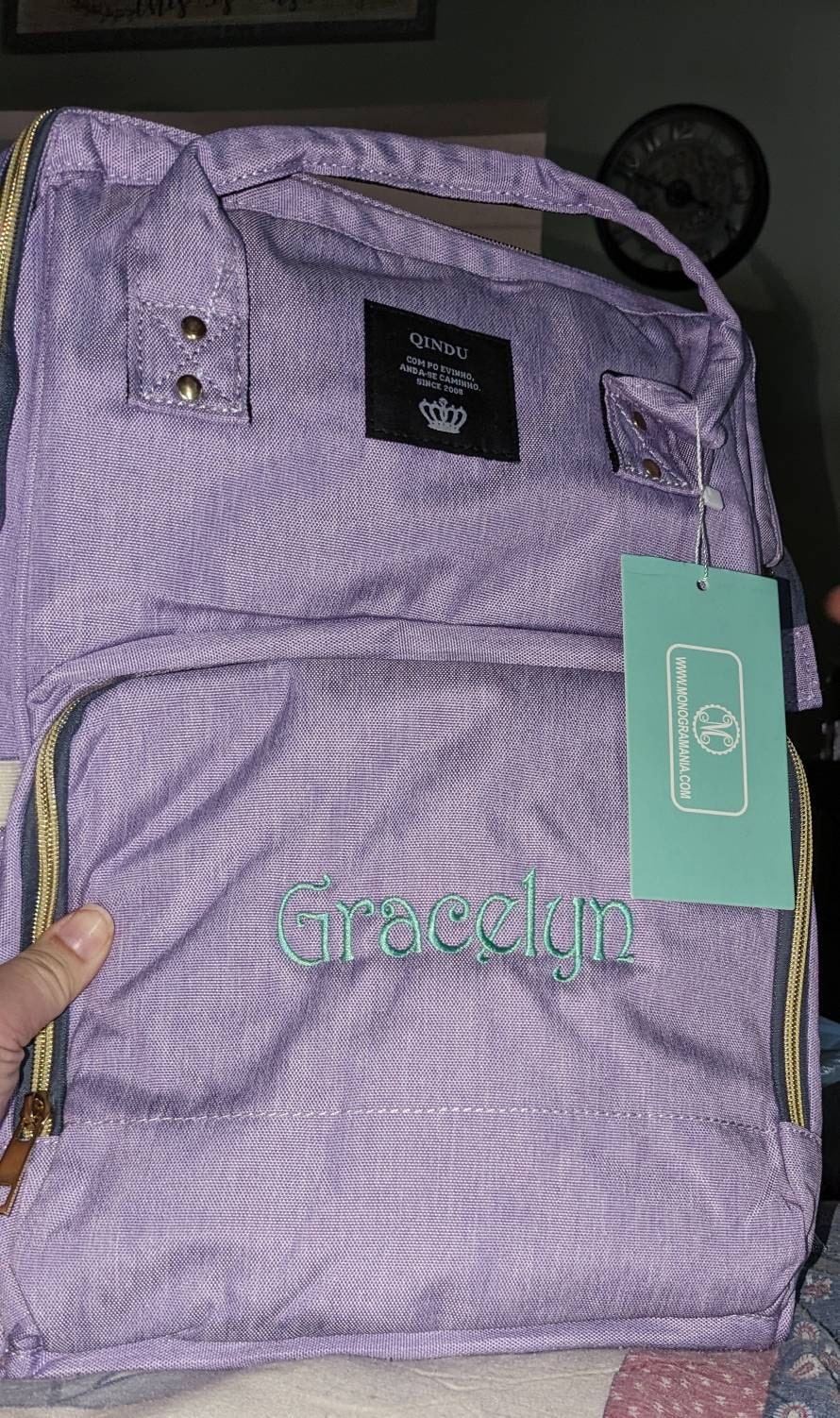 Monogrammed Diaper Bag Backpack | Multi Functional Diaper Bag Backpack | Personalized Diaper Bag | Custom Name Diaper Bag | Baby Shower Gift