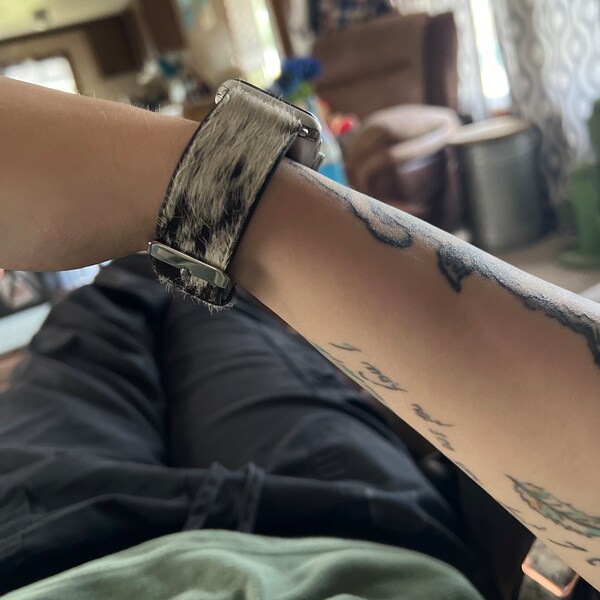 Calf Cowhide Apple Watch Band - Large #16409