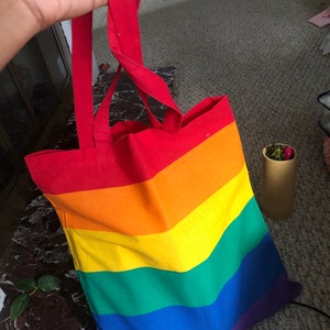 LGBT Tote Bag, Pride Bag, Colorful Bag, Reusable Shopping Bag, Pansexual,  Trans, Gay Pride, Bisexual, Rainbow, Lesbian, 100% Cotton Fashion