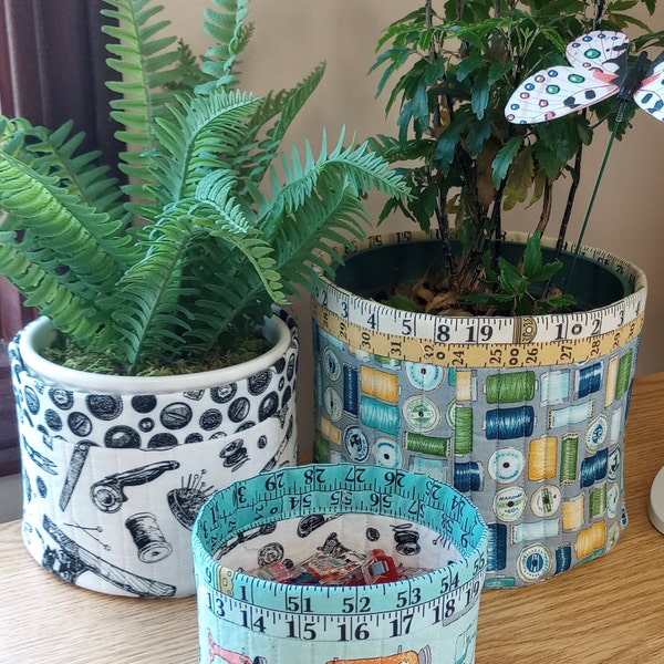 Tub Family Sewing Pattern: Fabric Baskets in 3 Size (instant PDF ...