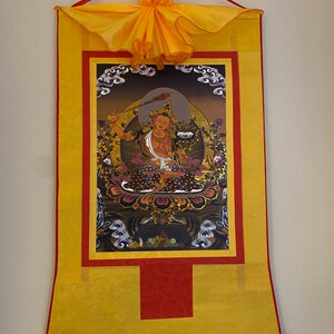 Produktbild von Buddha Bild Gandhanra Thangka Tibetische Wandbehang,Akshobhya Thangka,Heißgeprägter Zen Buddha