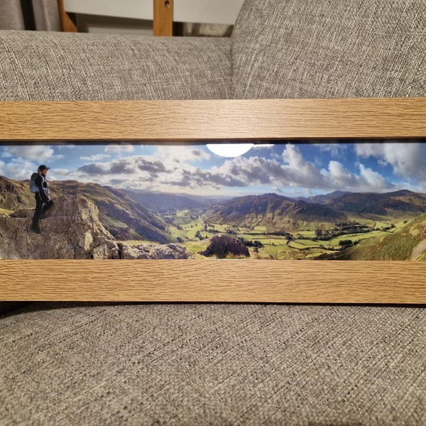 Panoramic Sizes Picture Frames Photo Frames Black White Oak - Etsy UK