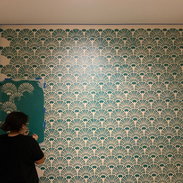 How to Stencil a Divine Art Deco Wallpaper Look that Shines up Your Home  Decor 