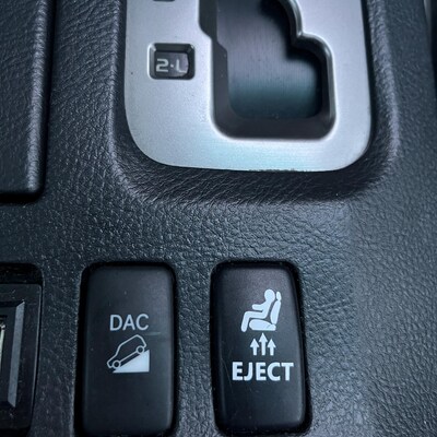 Ejector Button Sticker Eject Button Decal, Car Decal, Eject Passenger Button, Blank Button ...