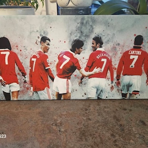 Impression Photo A4 Manchester United FC, Légendes Du Club, Man Utd, Saison 2024-25