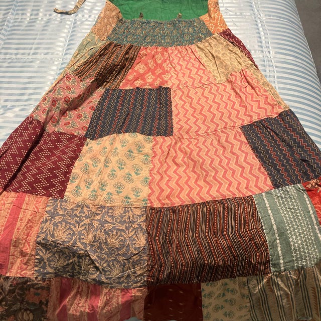 ワンピース MEDI PATCHWORK CLOTH DRESS Sea Tanya Patchwork Sleeveless Dress | Shopbop