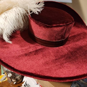 Cavalier Hat | Professional Musketeer Pirate Hat | Red  display picture 3