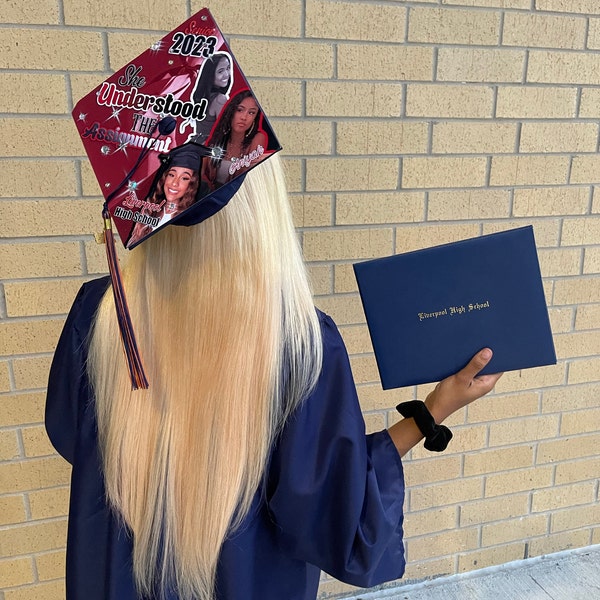 Custom Senior Graduation Cap Topper, High School Grad Cap Topper ...